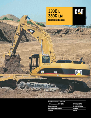 क्रॉलर एक्सकेवेटर Caterpillar 330 C LN