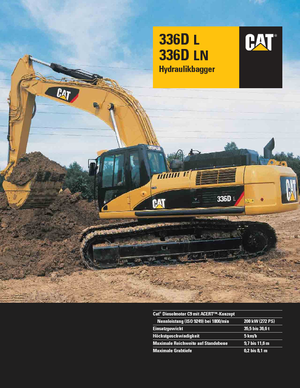 क्रॉलर एक्सकेवेटर Caterpillar 336D LN