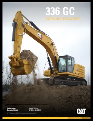 क्रॉलर एक्सकेवेटर Caterpillar 336 GC