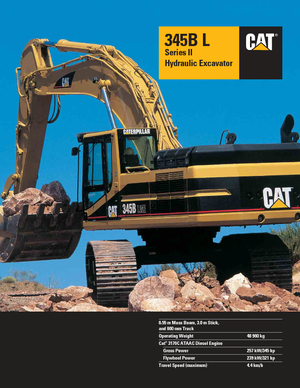 क्रॉलर एक्सकेवेटर Caterpillar 345 B L II