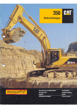 क्रॉलर एक्सकेवेटर Caterpillar 350 L