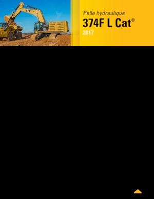 क्रॉलर एक्सकेवेटर Caterpillar 374F L