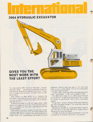 क्रॉलर एक्सकेवेटर International Harvester 3964