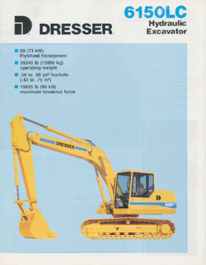 क्रॉलर एक्सकेवेटर Dresser 6150LC