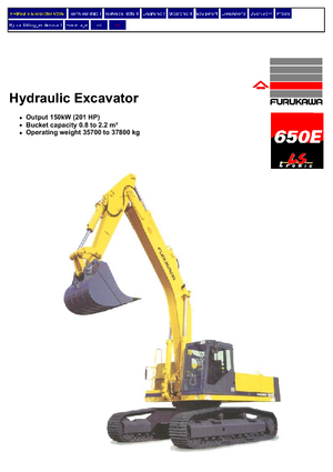 क्रॉलर एक्सकेवेटर Furukawa 650 E-LC