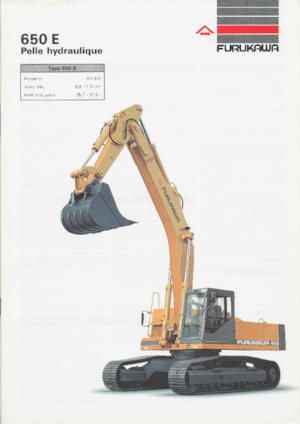 क्रॉलर एक्सकेवेटर Furukawa 650 E-LC