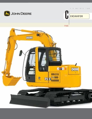 क्रॉलर एक्सकेवेटर John Deere Construction 75C