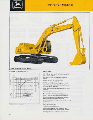 क्रॉलर एक्सकेवेटर John Deere Construction 790D