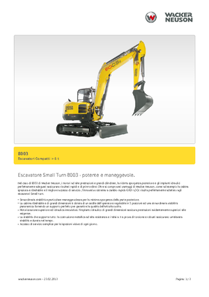 क्रॉलर एक्सकेवेटर Neuson 8003
