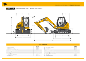 क्रॉलर एक्सकेवेटर JCB 8085 ZTS