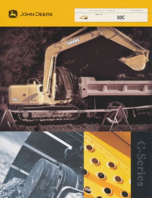 क्रॉलर एक्सकेवेटर John Deere Construction 80C