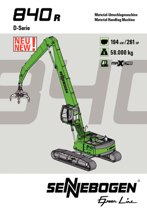 क्रॉलर एक्सकेवेटर Sennebogen 840 R-HD