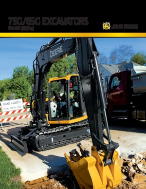 क्रॉलर एक्सकेवेटर John Deere Construction 85G