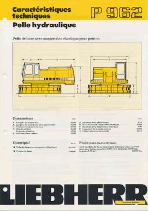 क्रॉलर एक्सकेवेटर Liebherr P 962