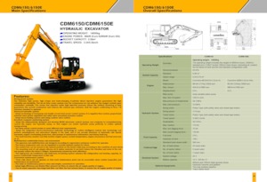 क्रॉलर एक्सकेवेटर Lonking CDM6150E