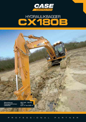 क्रॉलर एक्सकेवेटर Case CX 180 B LC
