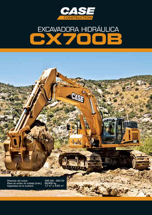 क्रॉलर एक्सकेवेटर Case CX 700 B