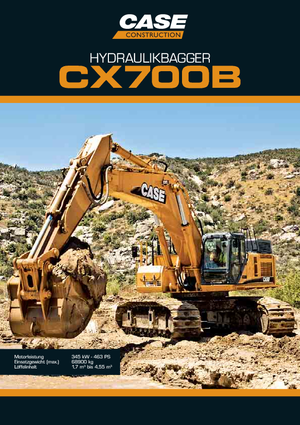 क्रॉलर एक्सकेवेटर Case CX 700 B