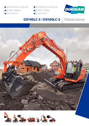 क्रॉलर एक्सकेवेटर Doosan DX160LC-3