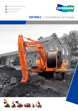 क्रॉलर एक्सकेवेटर Doosan DX 140 LC
