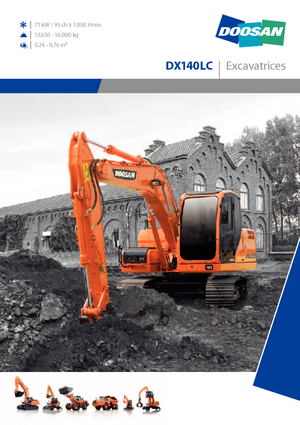 क्रॉलर एक्सकेवेटर Doosan DX 140 LC