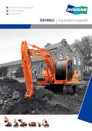 क्रॉलर एक्सकेवेटर Doosan DX 140 LC