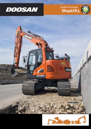 क्रॉलर एक्सकेवेटर Doosan DX140LCR-5