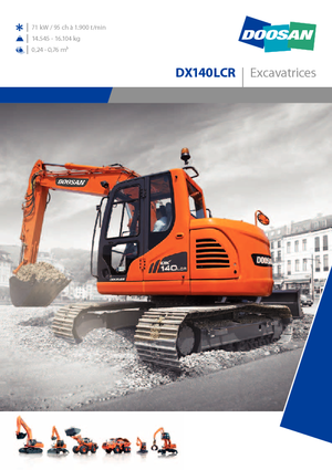 क्रॉलर एक्सकेवेटर Doosan DX 140 LCR
