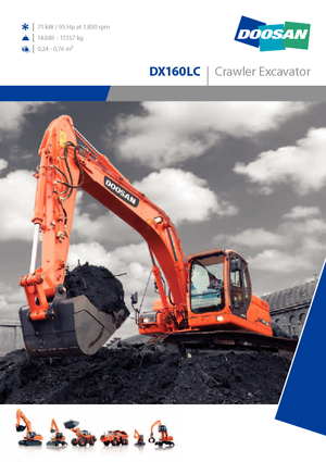 क्रॉलर एक्सकेवेटर Doosan DX 160 LC