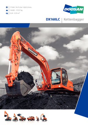 क्रॉलर एक्सकेवेटर Doosan DX 160 LC