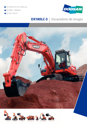 क्रॉलर एक्सकेवेटर Doosan DX180LC-3