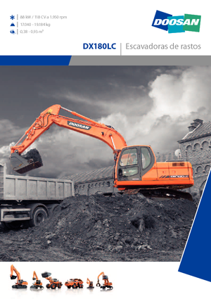 क्रॉलर एक्सकेवेटर Doosan DX 180 LC