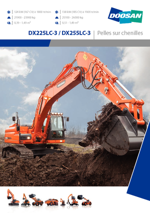 क्रॉलर एक्सकेवेटर Doosan DX 225LC-3