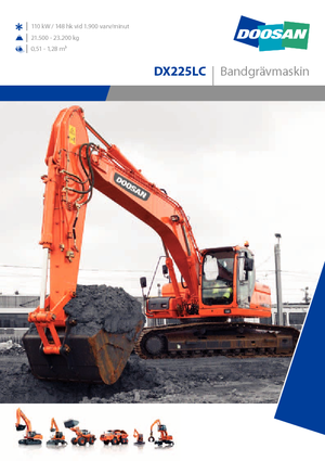 क्रॉलर एक्सकेवेटर Doosan DX 225 LC