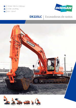 क्रॉलर एक्सकेवेटर Doosan DX 225 LC
