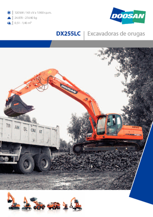 क्रॉलर एक्सकेवेटर Doosan DX 255 N LC