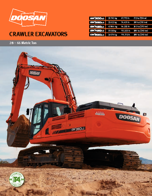 क्रॉलर एक्सकेवेटर Doosan DX490LC-3