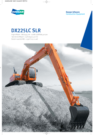 इलेक्ट्रिक क्रॉलर एक्सकेवेटर Doosan DX300LC SLR