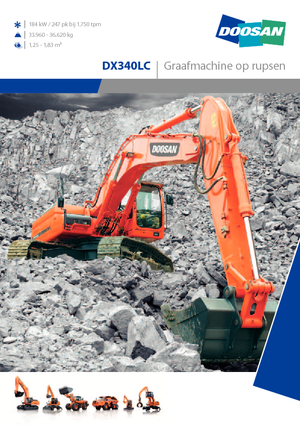 क्रॉलर एक्सकेवेटर Doosan DX 340 LC