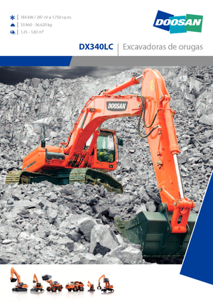 क्रॉलर एक्सकेवेटर Doosan DX 340 LC