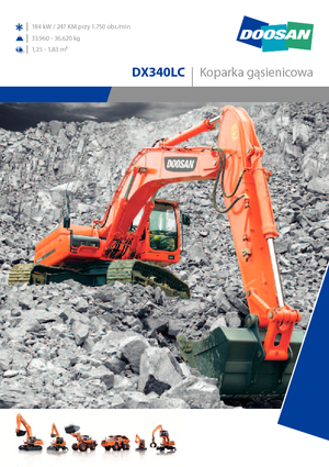 क्रॉलर एक्सकेवेटर Doosan DX 340 LC