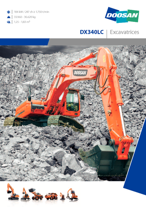 क्रॉलर एक्सकेवेटर Doosan DX 340 LC
