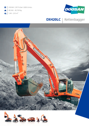 क्रॉलर एक्सकेवेटर Doosan DX 420 LC