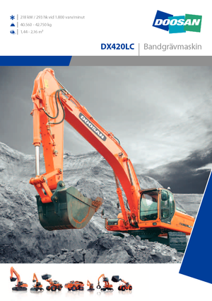 क्रॉलर एक्सकेवेटर Doosan DX 420 LC