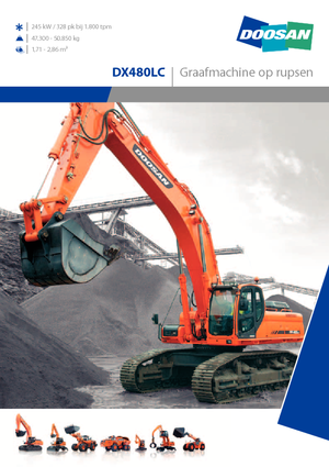 क्रॉलर एक्सकेवेटर Doosan DX 480 LC