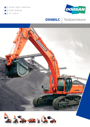 क्रॉलर एक्सकेवेटर Doosan DX 480 LC