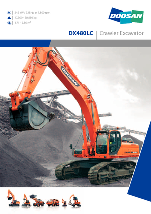 क्रॉलर एक्सकेवेटर Doosan DX 480 LC