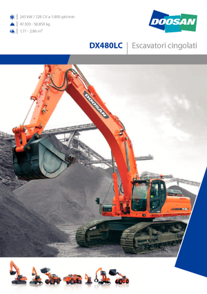 क्रॉलर एक्सकेवेटर Doosan DX 480 LC