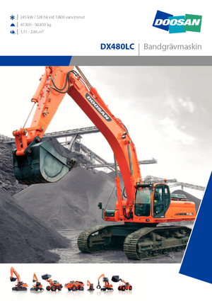 क्रॉलर एक्सकेवेटर Doosan DX 480 LC