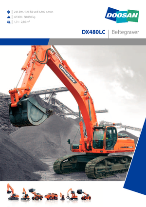 क्रॉलर एक्सकेवेटर Doosan DX 480 LC